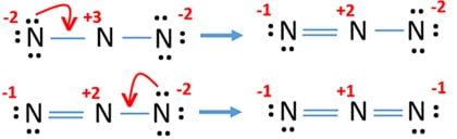 reduce charges on nitrogen atoms by converting lone pairs to bonds.jpg